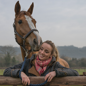 Charlotte Doel and her horse Steve